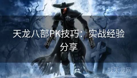 天龙八部PK技巧:实战经验分享 天龙八部PK技巧:实战经验分享