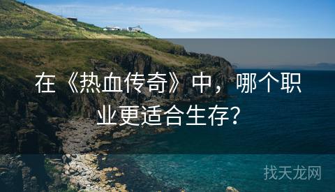 在《热血传奇》中，哪个职业更适合生存？