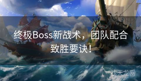 终极Boss新战术，团队配合致胜要诀！