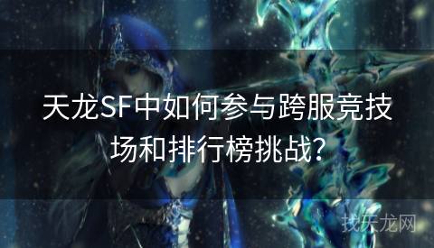 天龙SF中如何参与跨服竞技场和排行榜挑战？