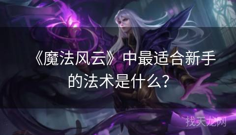 《魔法风云》中最适合新手的法术是什么？