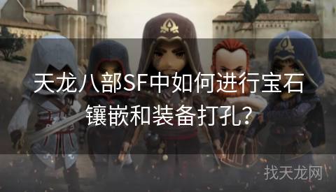 天龙八部SF中如何进行宝石镶嵌和装备打孔？