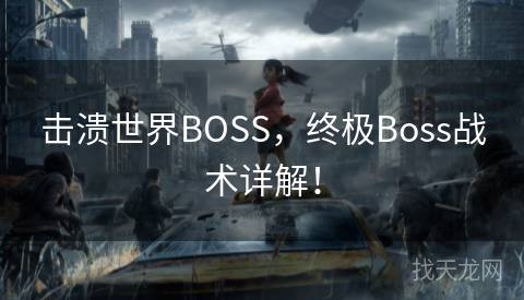 击溃世界BOSS，终极Boss战术详解！