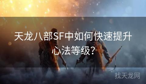 天龙八部SF中如何快速提升心法等级？