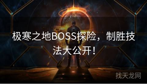 极寒之地BOSS探险，制胜技法大公开！